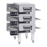 Moretti Forni Piec do pizzy przelotowy/tunelowy 3-komorowy z podstawą 3x11x32 cm | SerieT