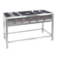 Egaz Kuchnia gazowa 5-palnikowa 1200x700x850 mm 25,5 kW + płomień pilotujący TGP-5725.II