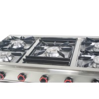 Egaz Kuchnia gazowa 5-palnikowa 1200x700x850 mm z szafką 27,5 kW + płomień pilotujący TGP-5727.IV