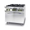 Hendi Kuchnia gazowa 4-palnikowa Kitchen Line z konwekcyjnym piekarnikiem elektrycznym GN 1/1