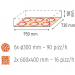 Moretti Forni Piec do pizzy 1-komorowy Amalfi B z okapem i bazą 6x30 cm | SerieP