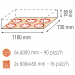 Moretti Forni Piec do pizzy gazowy 1-komorowy z okapem i bazą 6x30 cm | SerieP