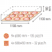 Moretti Forni Piec do pizzy gazowy 3-komorowy z okapem i bazą 3x9x30 cm | SerieP