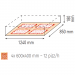 Moretti Forni Piec do pizzy 2-komorowy z okapem i bazą 2x4x60x40 cm | SerieP