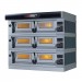 Moretti Forni Piec do pizzy 3-komorowy z okapem i bazą 3x6x60x40 cm | SerieP