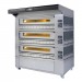 Moretti Forni Piec do pizzy gazowy 3-komorowy z okapem i bazą 3x9x30 cm | SerieP