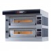 Moretti Forni Piec do pizzy 2-komorowy z okapem i bazą 2x4x30 cm | SerieP