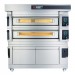 Moretti Forni Piec do pizzy 2-komorowy z okapem i bazą 2x4x35 cm | SerieS