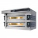 Moretti Forni Piec do pizzy 2-komorowy z okapem i bazą 2x4x35 cm | SerieS