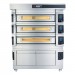 Moretti Forni Piec do pizzy 3-komorowy z okapem i bazą 3x6x35 cm | SerieS