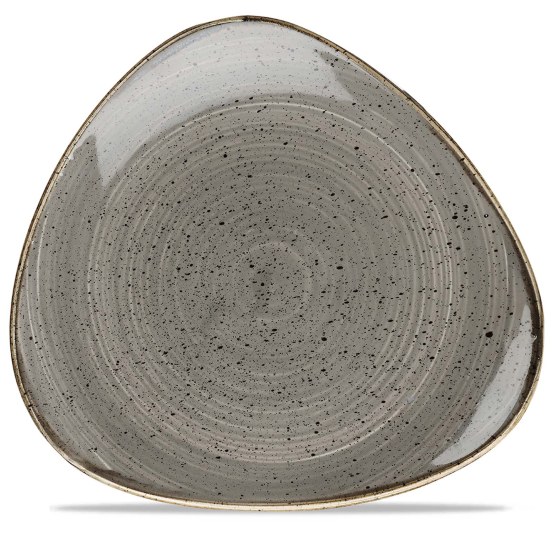 Churchill Stonecast Peppercorn Grey Talerz trójkątny ø265 mm